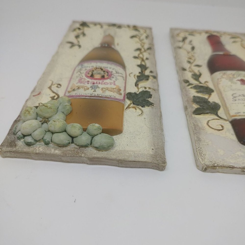 Rustic wine bottle grape vine home decor plaques - Picture 4 of 10